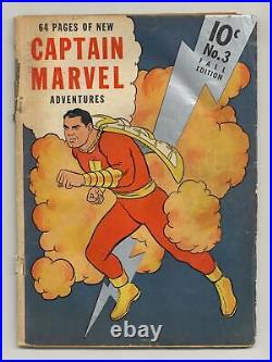 Captain Marvel Adventures #3 GD- 1.8 RESTORED 1941
