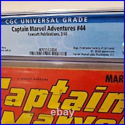 Captain Marvel Adventures #44 Fawcett Comics Golden Age Pre Code 1945 CGC 5.0