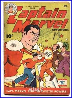 Captain Marvel Adventures #50 1945 Fawcett VG- comic book