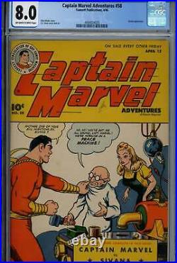 Captain Marvel Adventures 58 CGC 8.0 (VF) Fawcett (1946)