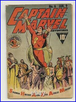 Captain Marvel Adventures #6 GD 2.0 1942