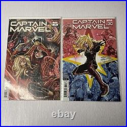 Captain Marvel Comics #1-50. Bagged And Boarded. Excellent Condition