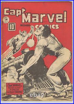 Captain Marvel Comics V2 #12 Anglo-American Pub 1943 CANADIAN EDITION