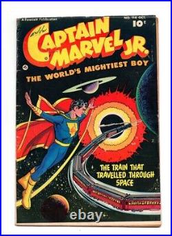 Captain Marvel Jr. #114, 1952, Fawcett Great black cover