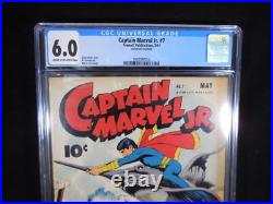 Captain Marvel Jr #7 CGC 6.0 Cream to Off White Pages Mac Raboy Cover