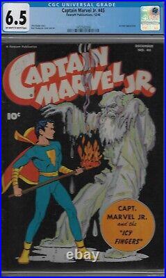 Captain Marvel Jr. CGC 6.5 FINE + #45- FAWCETT COMIC- 1946 GOLD