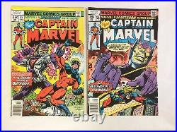 Captain Marvel (Marvel Comics Vol 1 1968-1979) Lot of 22 Mid-Grade List