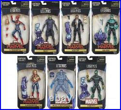 Captain Marvel Marvel Legends Kree Series Set of 7 Action Figures Build a figure