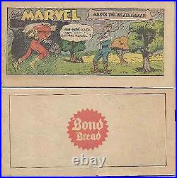 Captain Marvel Meets The Weatherman 1950 Bond Bread Mini Giveaway Promo Vf