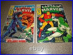 Captain Marvel Silver Age Lot Of 9 14-57