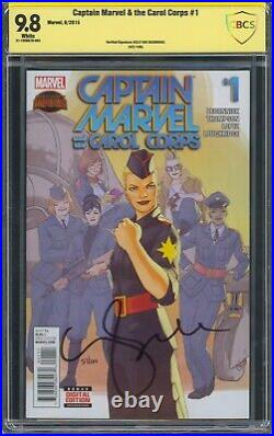 Captain Marvel & The Carol Corps 1 CBCS SS 9.8 #27/100 Kelly Sue Deconnick Auto