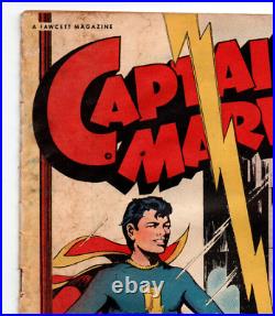 Captain Marvel jr #23 Shazam Fawcett 1944 GD+