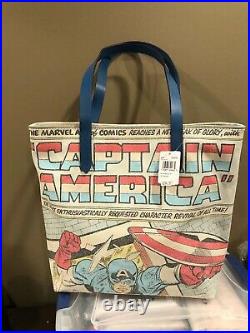 Coach Marvel Captain America Signature Canvas Tote Handbag Marvel Purse