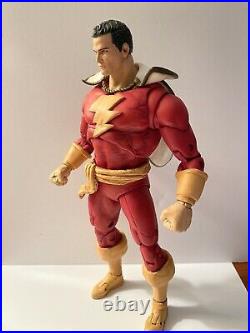 Custom McFarlane Shazam Captain Marvel figure 7 rebox look JLA DCU OOAK RARE