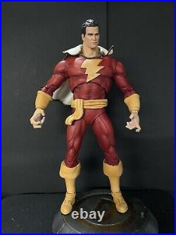 Custom McFarlane Shazam Captain Marvel figure 7 rebox look JLA DCU OOAK RARE