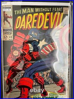 Daredevil #43 Captain America! Marvel 1968 Comics