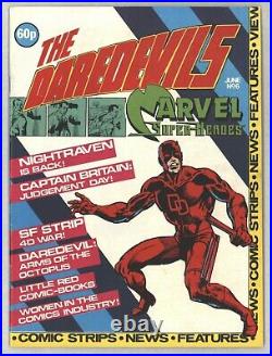 Daredevils #6 VHTF UK Comic Magazine 1st Captain Britain Corps & More VG/FN 5.0