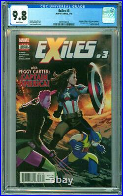 Exiles #3 CGC 9.8 1st Appearance Captain America Peggy Carter 2018 Marvel Comic
