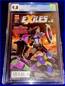 Exiles #3 CGC 9.8 1st Appearance Captain America Peggy Carter Marvel Comics