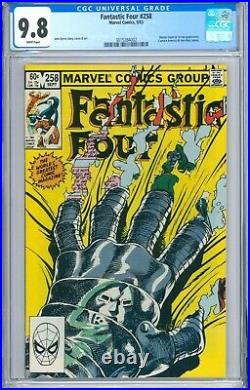 FANTASTIC FOUR 258 CGC 9.8 WP DOCTOR DOOM New Non-Circulated Case MARVEL 1983