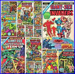 GIANT-SIZE MARVEL COMICS Avengers Captain Marvel Chillers Man-Thing Conan MORE
