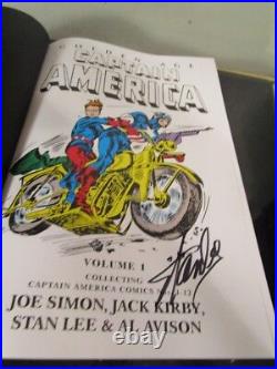 GOLDEN AGE CAPTAIN AMERICA Marvel Omnibus SIGNED by STAN LEE withCOA Avengers