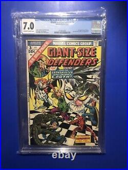 Giant-Size Defenders #3 CGC 7.0 1st Appearance Korvac Captain Marvel Comic 1975