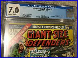 Giant-size Defenders #3 1st Korvac Mcu 1975 Cgc 7.0 Captain Marvel 2 Villian