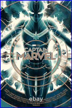 IN-HAND Captain Marvel Variant Mondo Poster Art Print Matt Taylor Comics Movie