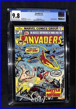 Invaders #1 CGC 9.8 Captain America Namor Classic Marvel Comic Book Characters