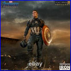 Iron Studios Marvel Avengers Endgame Captain America Deluxe Legacy Statue