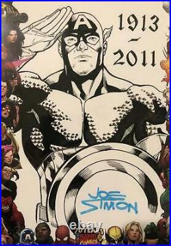 JOE SIMON signed CGC 9.6 Comic CAPTAIN AMERICA Tribute Sketch Art Hulk Thor