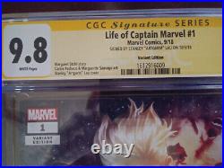 Life of Captain Marvel 1 CGC 9.8 SS Artgerm! 