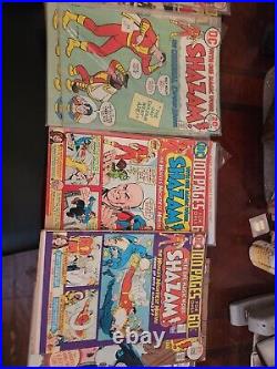 Lot of Captain Marvel comic books by DC, circa early 1970s