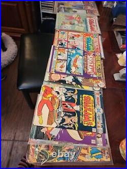 Lot of Captain Marvel comic books by DC, circa early 1970s
