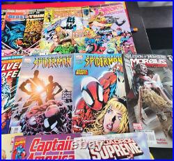 Lot of Marvel comic books Silver Surfer Iron Man Spiderman Captain Marvel etc