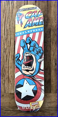 MARVEL COMICS CAPTAIN AMERICA, SANTA CRUZ Skate Board Deck, Limited