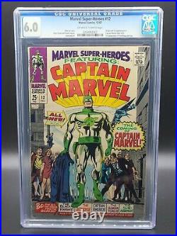 MARVEL SUPER-HEROES #12 CGC 6.0 Origin & 1st CAPTAIN MARVEL (MAR-VELL)