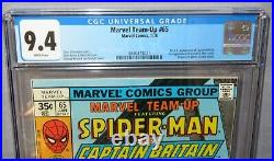 MARVEL TEAM-UP #65 Captain Britain, Arcade & Miss Locke 1st app CGC 9.4 NM 1984