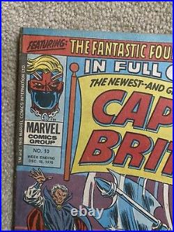 Marvel CAPTAIN BRITAIN #10 (1976) 1st COVER Appearane of Betsy Bradock PSYLOCKE