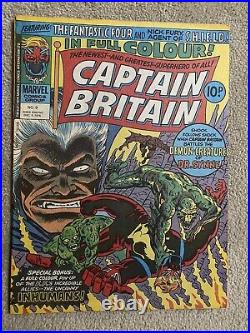 Marvel CAPTAIN BRITAIN #9 (1976) 1st FULL Appearance of PSYLOCKE Betsy Braddock