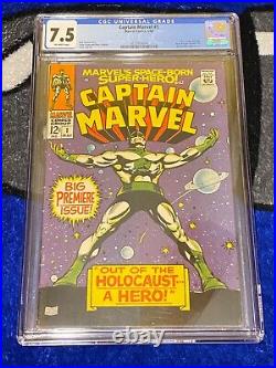 Marvel Captain Marvel 1 CGC 7.5
