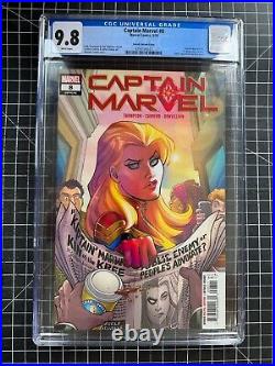 Marvel Captain Marvel #8 Secret Variant 1st App Of Star CGC 9.8