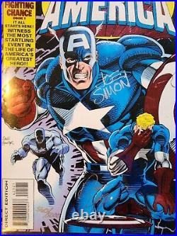 Marvel Comic Book-Captain America-Fighting Chance-Book #1-Autographed & numbered