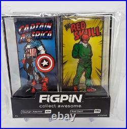 Marvel Comic Con FiGPiN 2-Pack Captain America &The Red Skull 1/1500 Sealed