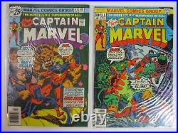 Marvel Comics CAPTAIN MARVEL 10x Issues #41-50 Excellent