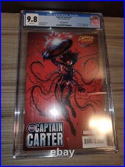 Marvel Comics CGC 9.8 6 Book Lot Captain Carter 1 1st Captain Carter Variants