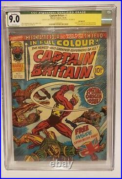 Marvel Comics Captain Britain 1 CGC 9.0 SS 1976