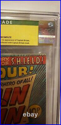 Marvel Comics Captain Britain 1 CGC 9.0 SS 1976