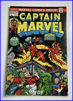 Marvel Comics Captain Marvel #27 July 1973 1st Full Eros Starfox Harry Styles